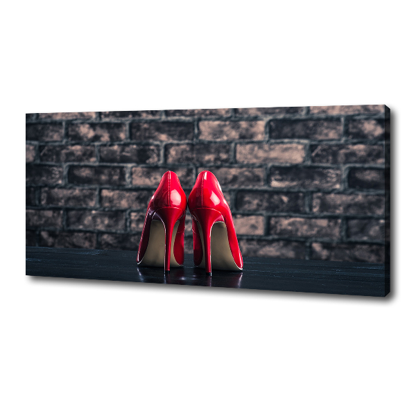 Bild auf leinwand Rote High Heels