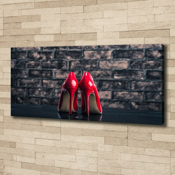 Bild auf leinwand Rote High Heels