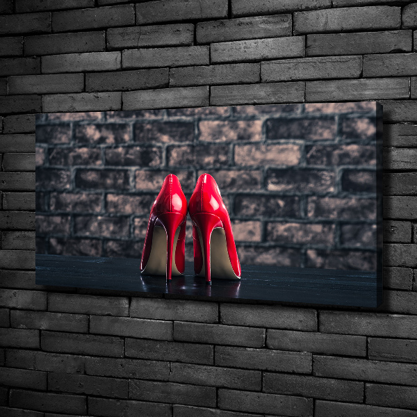 Bild auf leinwand Rote High Heels