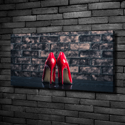 Bild auf leinwand Rote High Heels