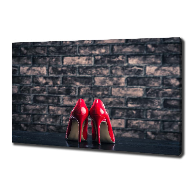 Bild auf leinwand Rote High Heels