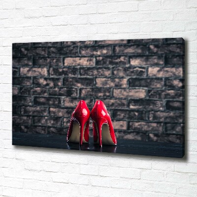 Bild auf leinwand Rote High Heels