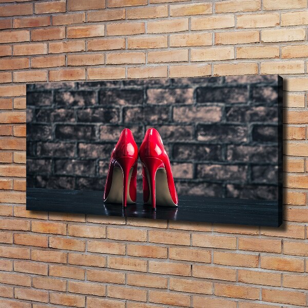 Bild auf leinwand Rote High Heels