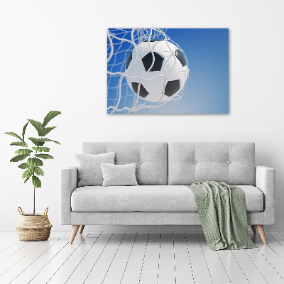 Wandbild Der Ball ist im Tor