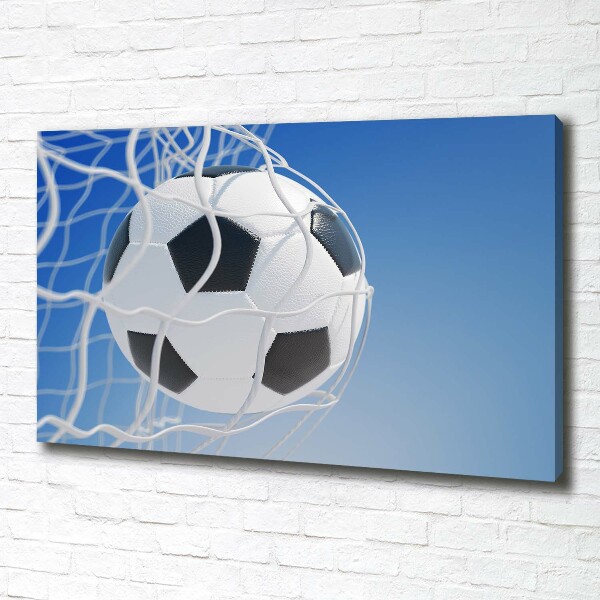 Wandbild Der Ball ist im Tor
