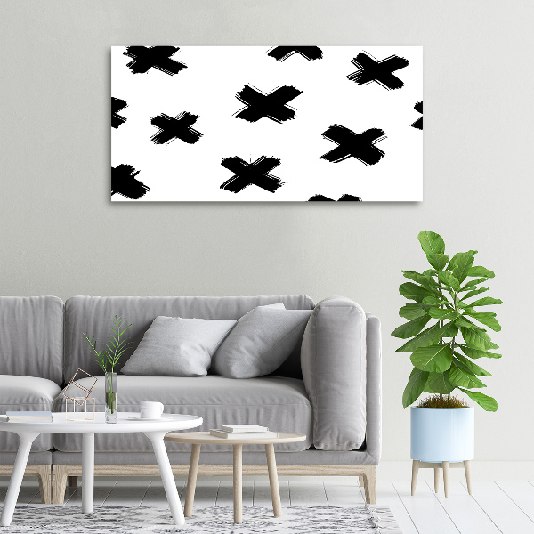 Wandbild Schwarze und weiße Flecken