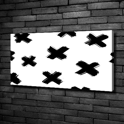 Wandbild Schwarze und weiße Flecken