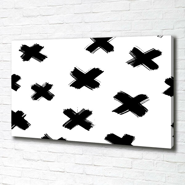 Wandbild Schwarze und weiße Flecken