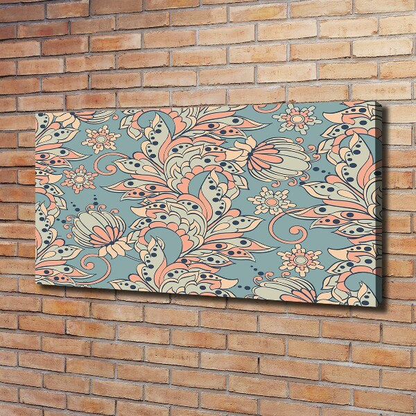 Bild auf leinwand Ethnische Blumen