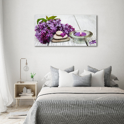 Fotobild Flieder- und Zen-Steine