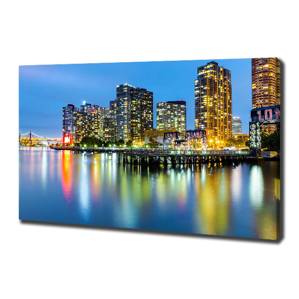 Bild auf leinwand New York bei Nacht