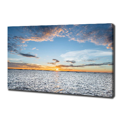 Wandbild Dämmerung am Meer