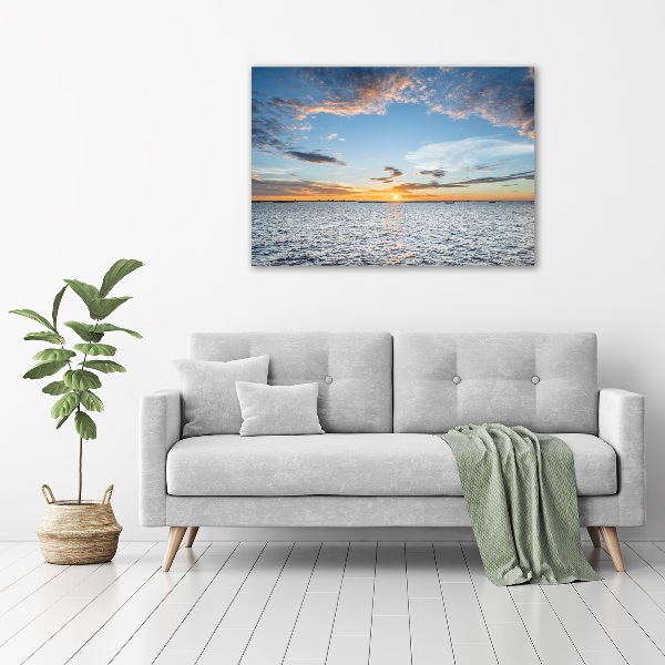 Wandbild Dämmerung am Meer