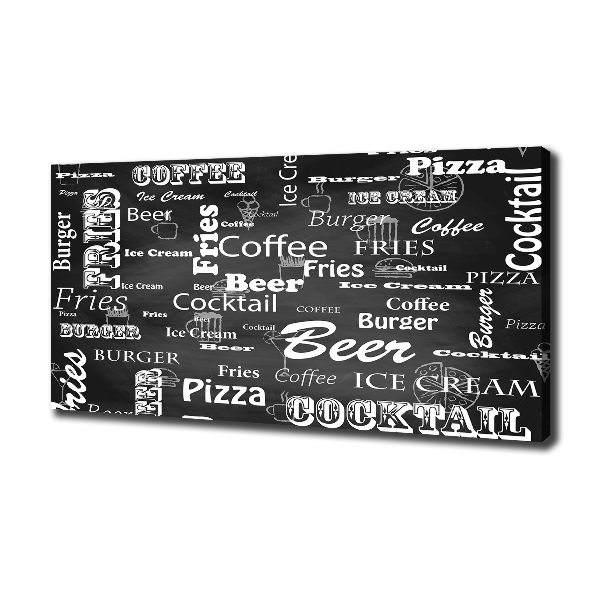 Wandbild Speisekarte