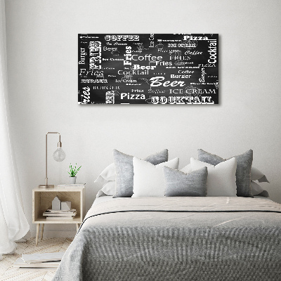 Wandbild Speisekarte