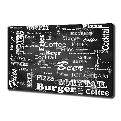 Wandbild Speisekarte