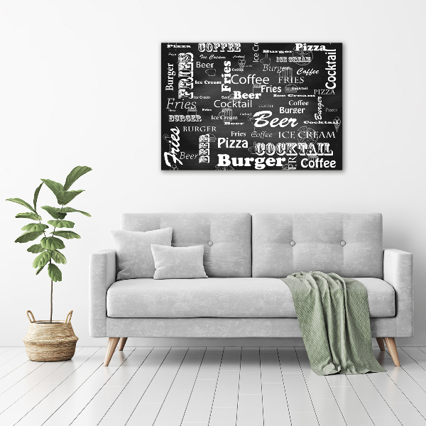 Wandbild Speisekarte