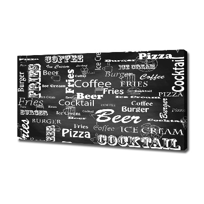 Wandbild Speisekarte