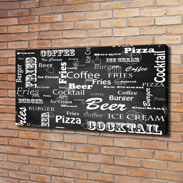 Wandbild Speisekarte