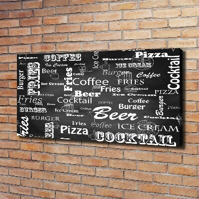 Wandbild Speisekarte