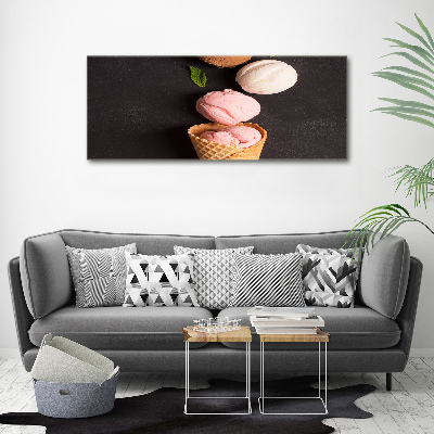 Wandbild Eiscreme in einer Waffeltüte