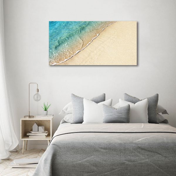 Wandbild Eine Welle am Strand