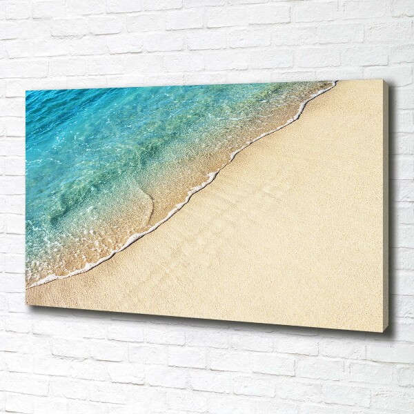 Wandbild Eine Welle am Strand