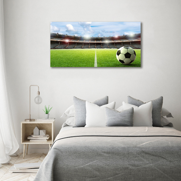 Bild auf leinwand Der Ball auf dem Spielfeld