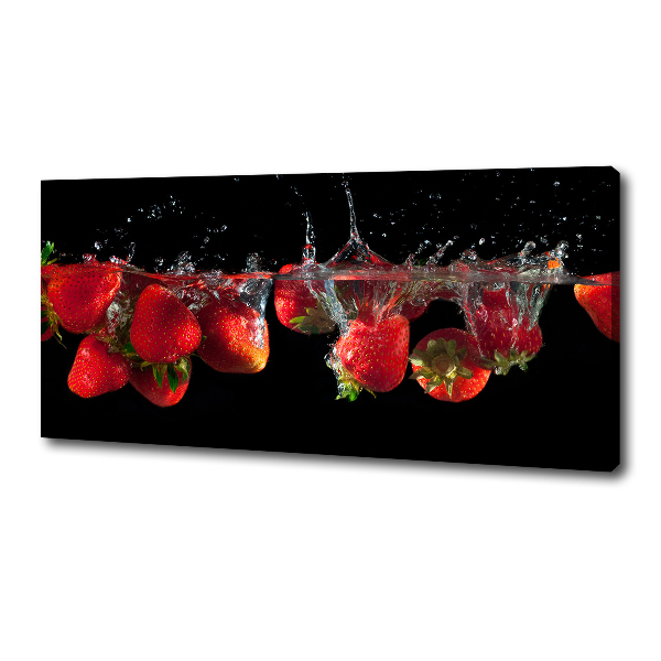 Wandbild Erdbeeren unter Wasser