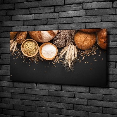 Bild auf leinwand Brot und Weizen