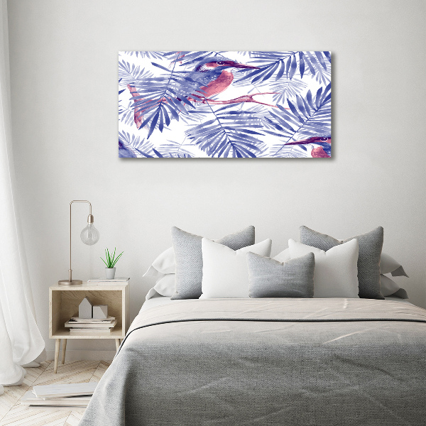 Wandbild Pflanzen und Vögel