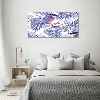 Wandbild Pflanzen und Vögel