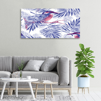 Wandbild Pflanzen und Vögel