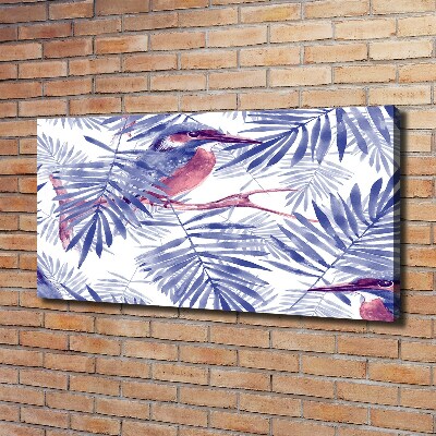 Wandbild Pflanzen und Vögel