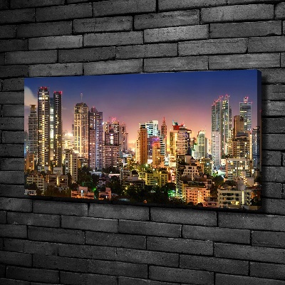 Wandbild Bangkok bei Nacht