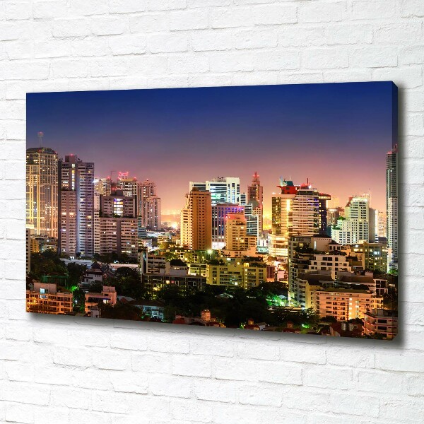 Wandbild Bangkok bei Nacht