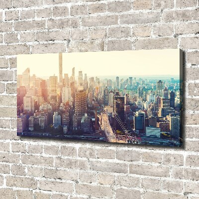 Bild auf leinwand New York aus der Vogelperspektive