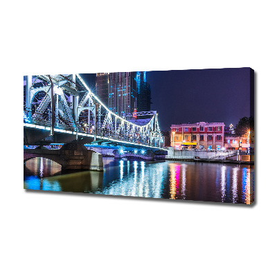 Wandbild Shanghai-Brücke