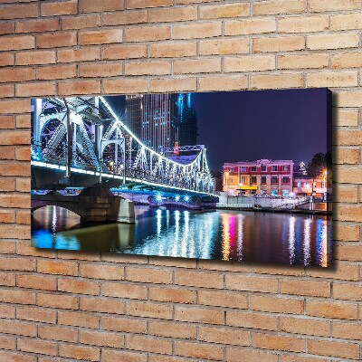 Wandbild Shanghai-Brücke
