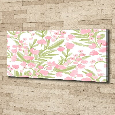 Wandbild Blumenmuster