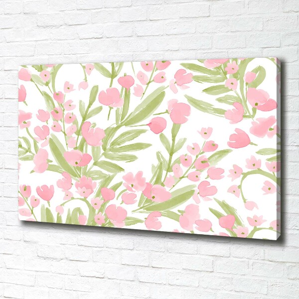 Wandbild Blumenmuster