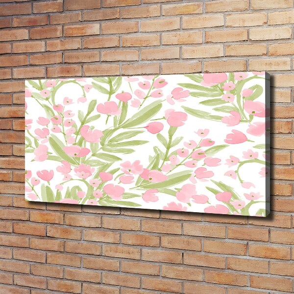 Wandbild Blumenmuster