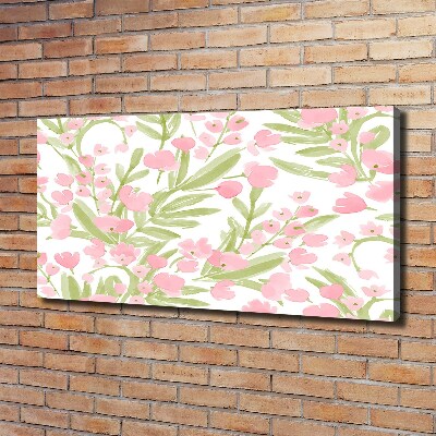 Wandbild Blumenmuster