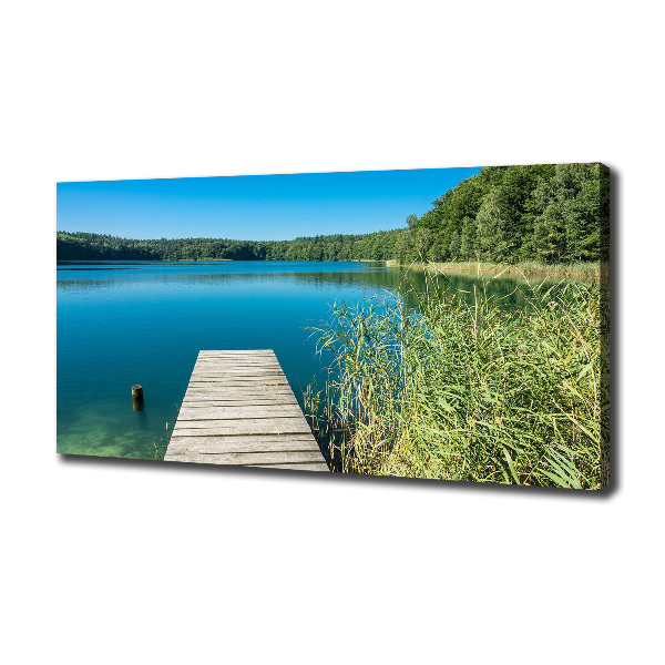 Wandbild Pier am See
