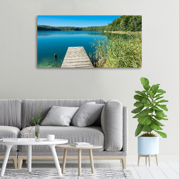 Wandbild Pier am See