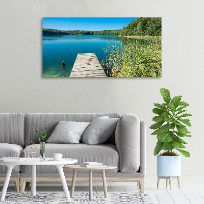 Wandbild Pier am See