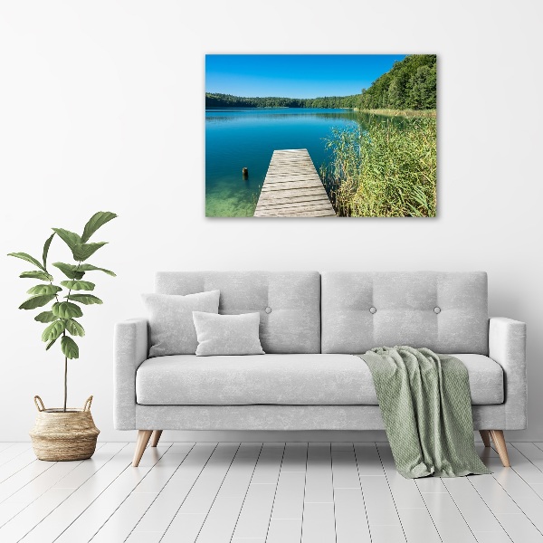 Wandbild Pier am See