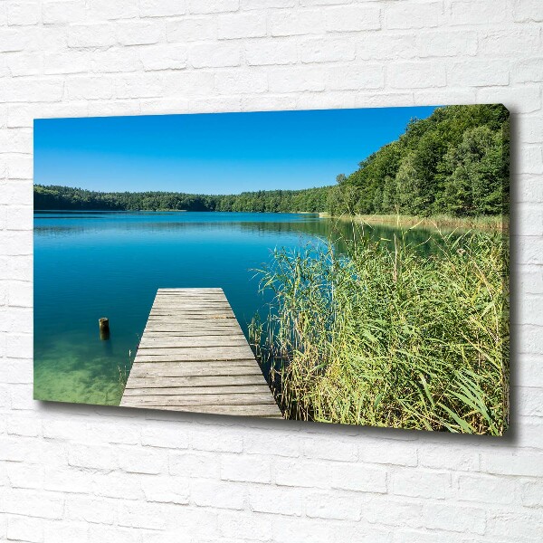 Wandbild Pier am See