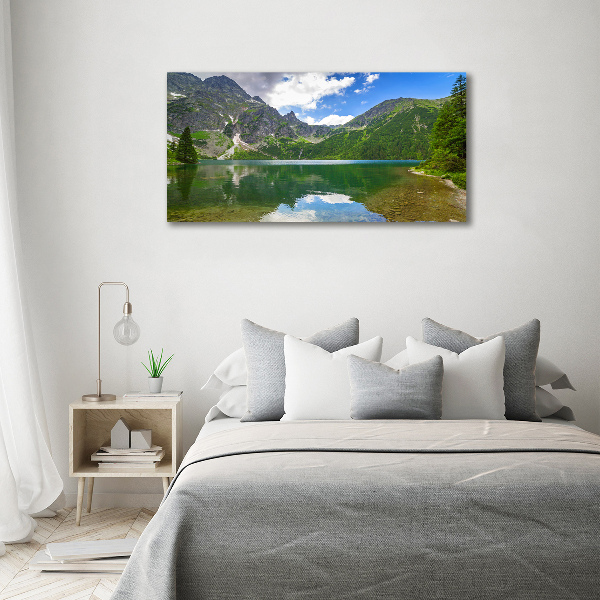 Bild auf leinwand Das Meeresauge der Tatra-Berge