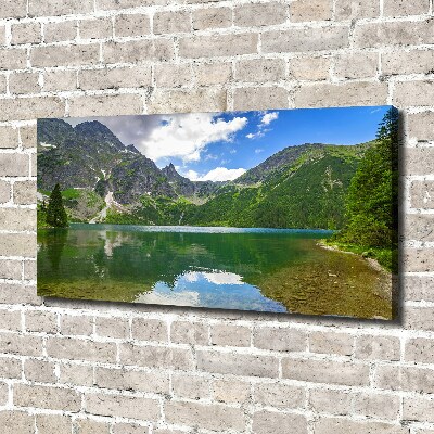 Bild auf leinwand Das Meeresauge der Tatra-Berge